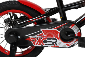 Bicicletta per Bambini 14" Freni a Disco Magik-Bike Racer Rosso