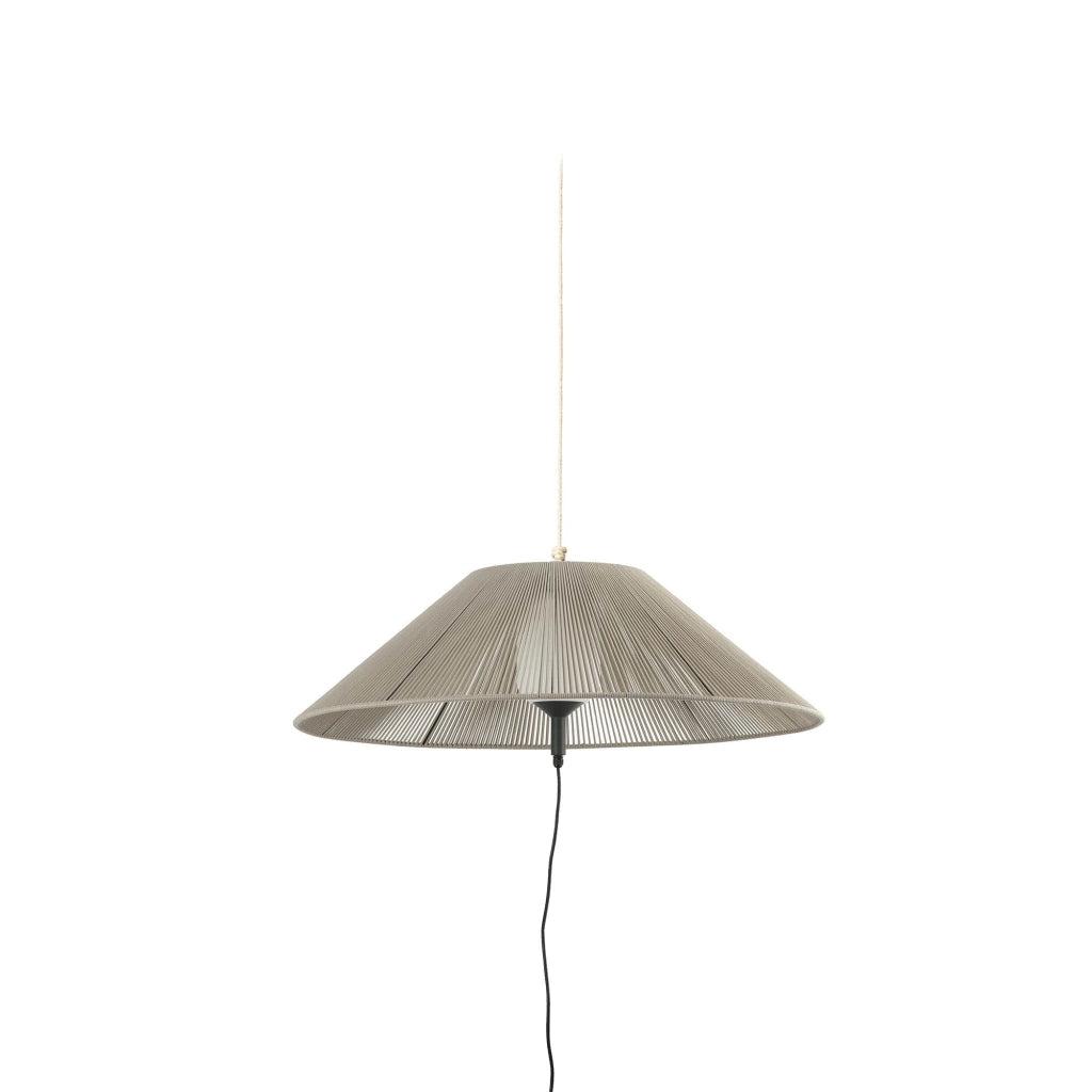 FARO BARCELONA 71584-10 - Saigon out C100 Lampada Portatile e Sospensione Grigia/Beige Hole cap
