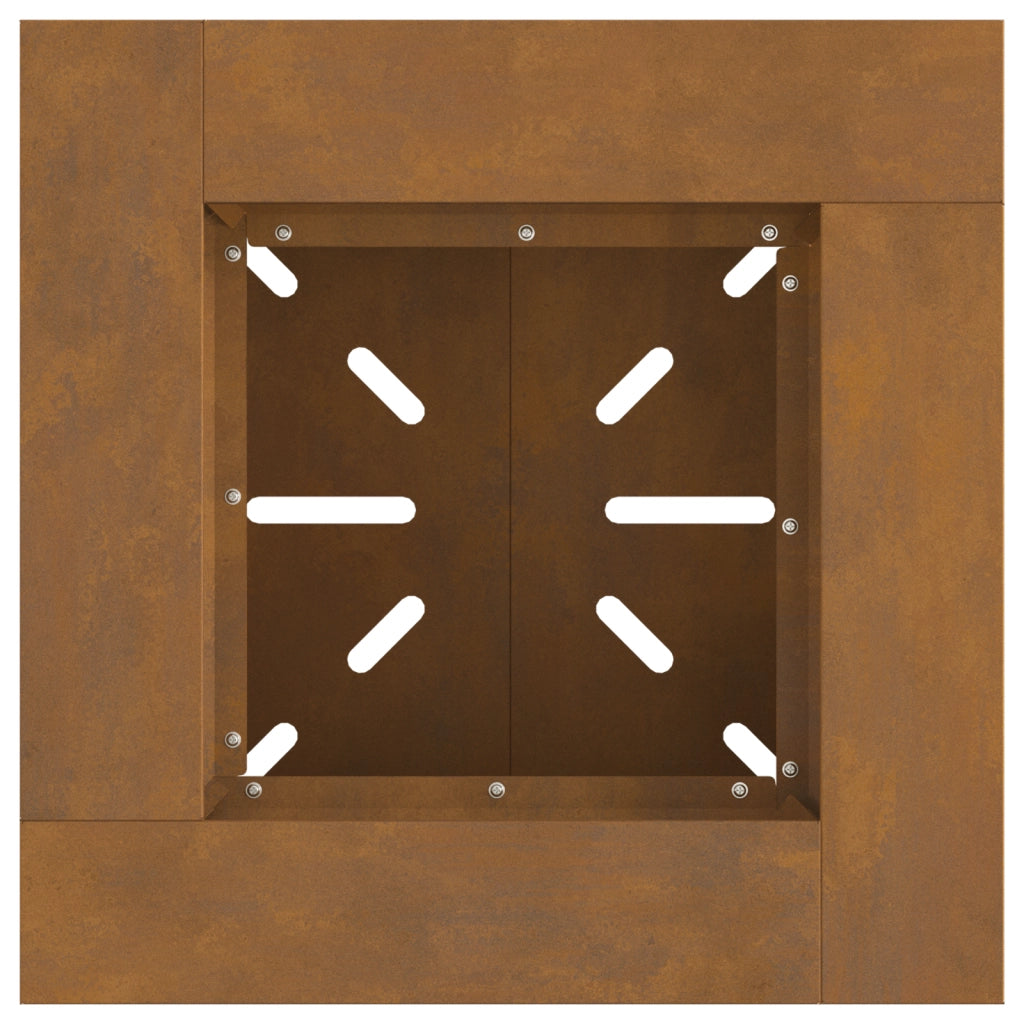 Braciere 48x48x40 cm Acciaio Resistenti alle Intemperie