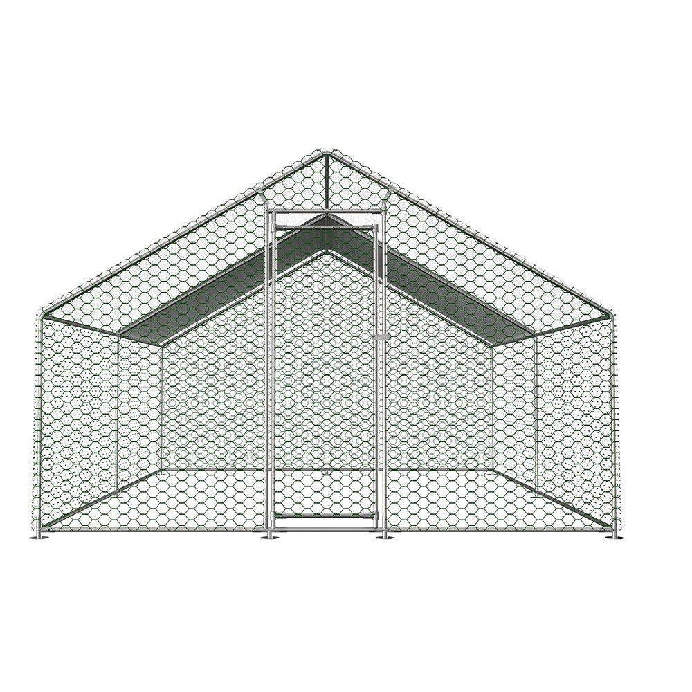 Recinto esterno per polli - Xylo - 3x4x2m - Serratura di sicurezza e telo PE impermeabile