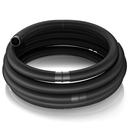 Tubo per piscina nero, 15m ø 32 mm, sezionabile ogni 1,5 m, galleggiante, in resina 165 g/m Made in EU