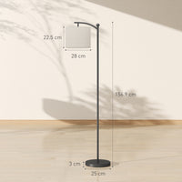 Lampada da Terra LED Dimmerabile con 5 Modalità Preimpostate 54,3x30,6x159,6 cm con Telecomando e Timer 60 Minuti in