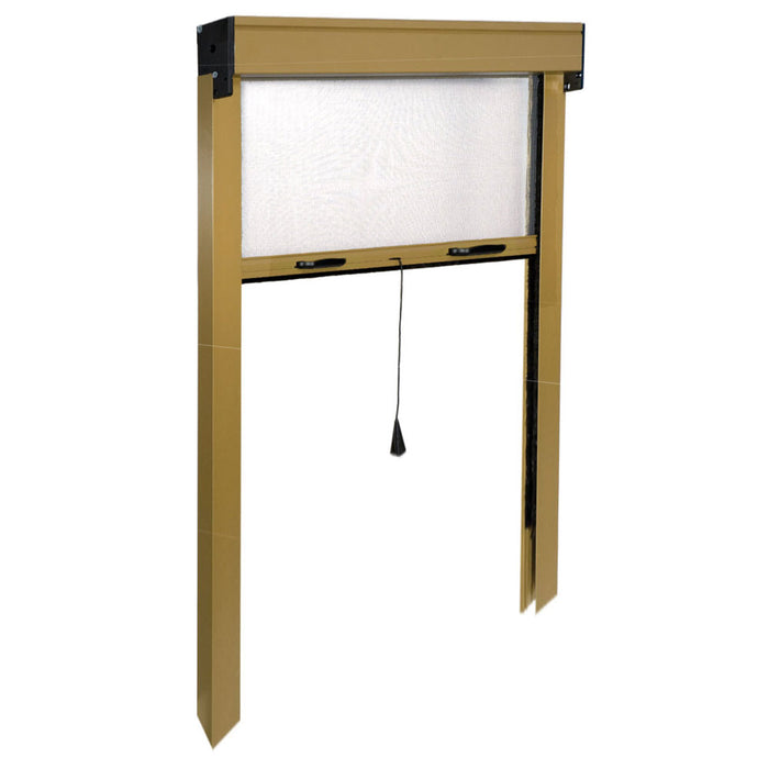 Zanzariera a Rullo Avvolgibile Verticale per Porta Alluminio Riducibile IRS Colore: Bronzo
