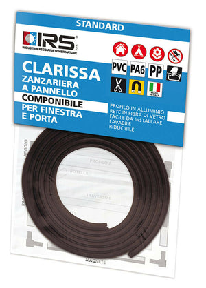 Magnete per Zanzariera Fissa a Pannello Clarissa Profilo Calamita IRS Colore: Avorio