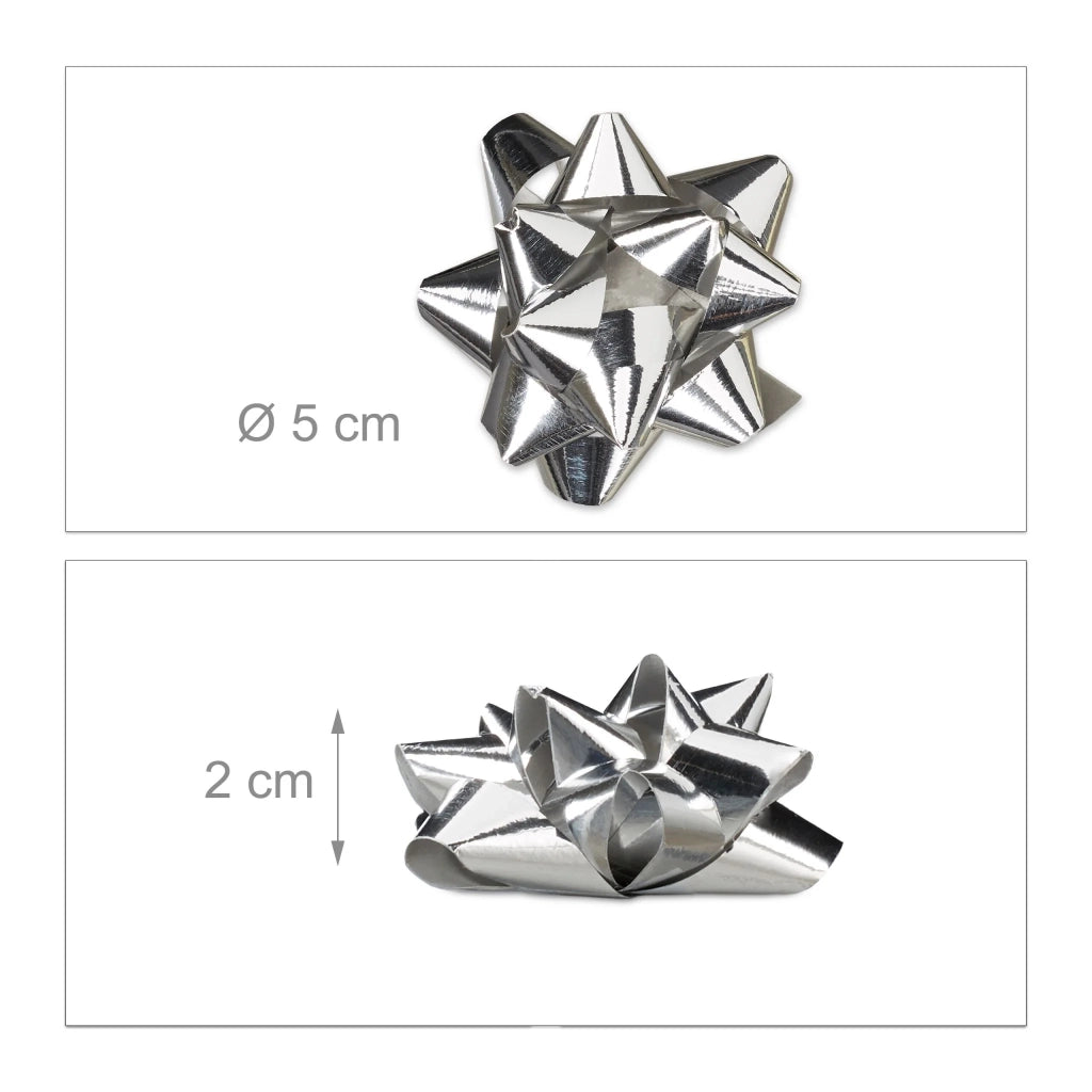 Lotto di 200 fiocchi regalo colorati decorativi per confezioni e fai da te 2 x 5 x 5 cm in polipropilene rosso 13_0014963