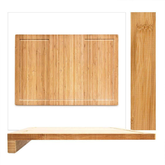 Tagliere Piano di Lavoro in Legno di Bambu per Tagliare Verdura Carne 45x35x5cm