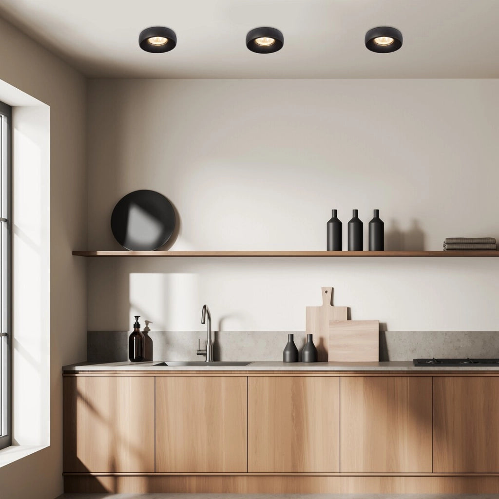Spot soffitto moderno nero tondo Ø10 GU10 25W Rabalux