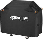 Grillhoezze acqua-resistenti, Oxford Heavy Duty grande copertura con strisce riflettenti, resistente alle scalfitture, UV e acqua-resistente copertura per barbecue esterno per gas (147 x 61 x 117 cm)