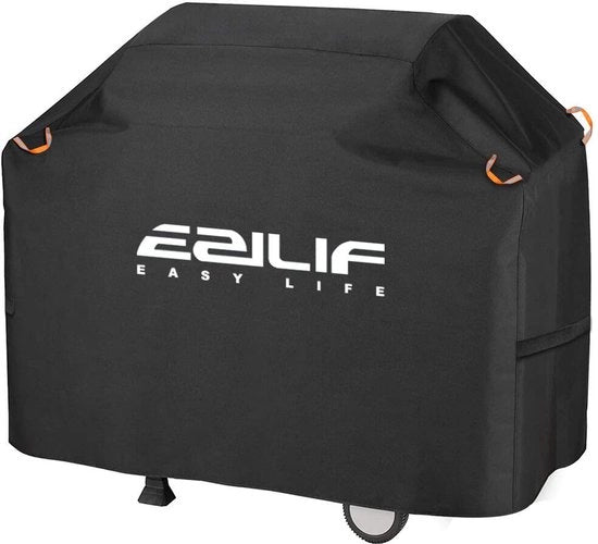 Grillhoezze acqua-resistenti, Oxford Heavy Duty grande copertura con strisce riflettenti, resistente alle scalfitture, UV e acqua-resistente copertura per barbecue esterno per gas (147 x 61 x 117 cm)