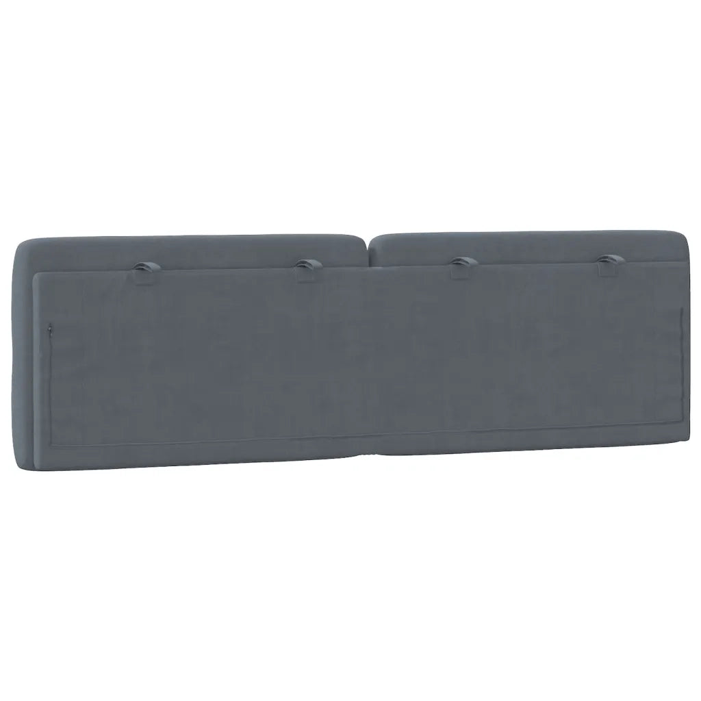 Cuscino Testiera Grigio Scuro 160 cm in Velluto CFW1712547