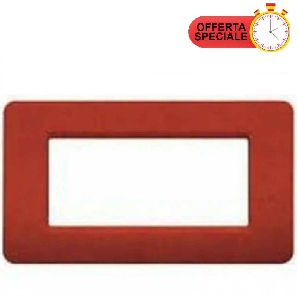 BTicino Matix Placca 4 Posti Terra AM4804ST
