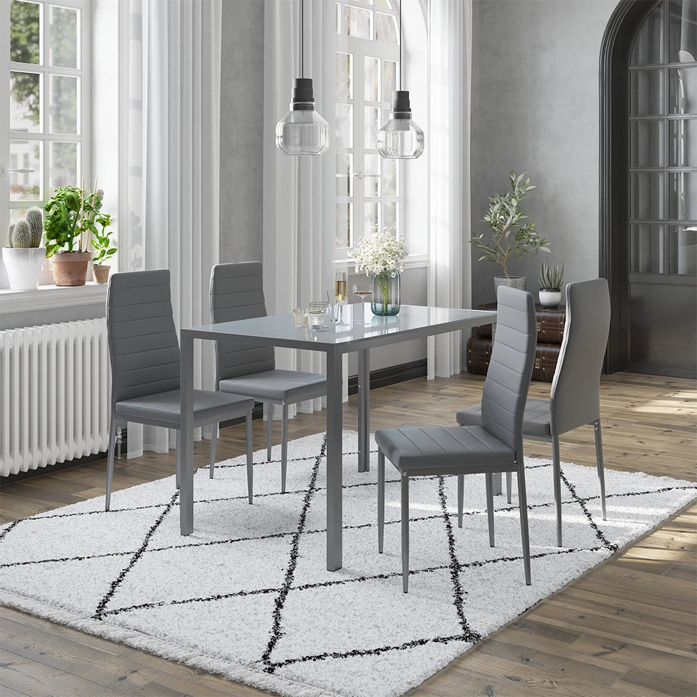 Vicco Set di tavoli da pranzo Grigio 120 x 75 cm Set di 4