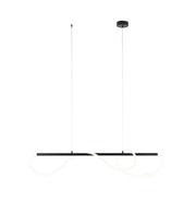Lampada sospesa LED moderna nera Maxlight Laguna 30W