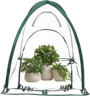 Tenda per pop-up con telaio metallico e chiusura a zip - 92 x 92 x 100 cm - trasparente - tenda per coltivazione di pomodori - forno a vapore - ripiegabile