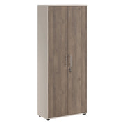 Saponara, Armadio Multiuso 2 Ante 4 Ripiani, 79x188h cm Beige