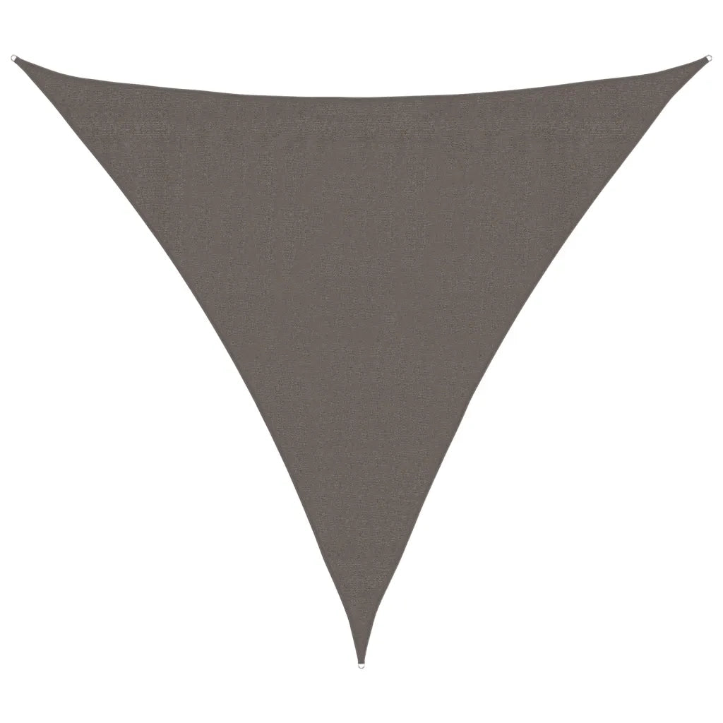 Parasole a vela | Telo Ombra | Vela da ombra HDPE Triangolare 3,6x3,6x3,6 m Antracite