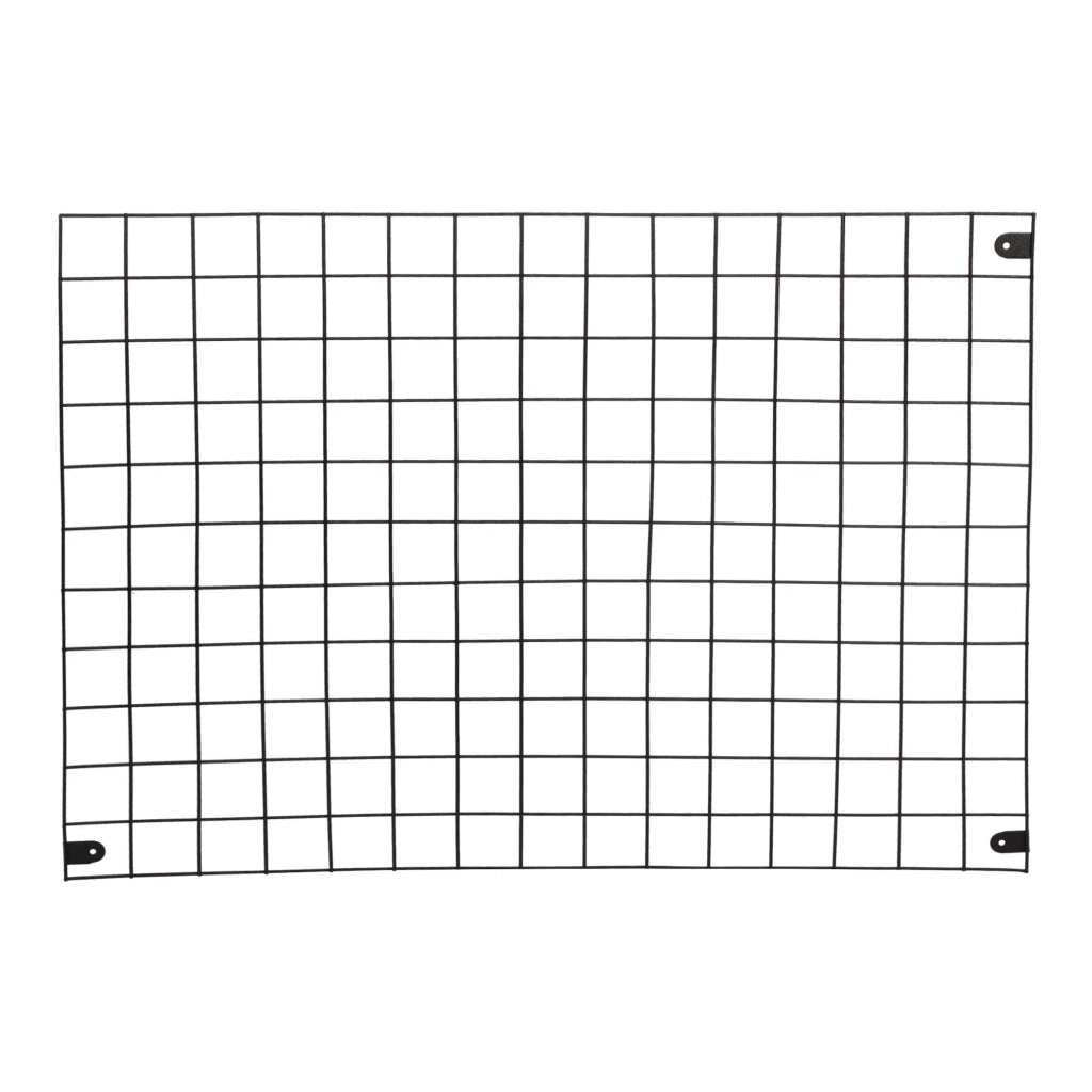 Pannello a griglia da parete 75 x 55 cm nero 03_0008787
