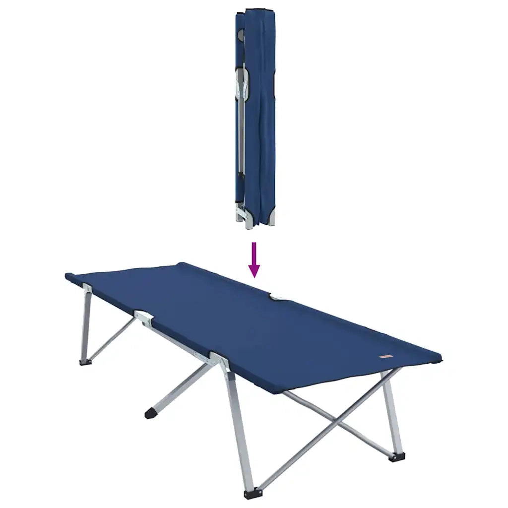 Letto da campeggio pieghevole Blu 194 x 62,5 x 42,5 cm CFW2455140