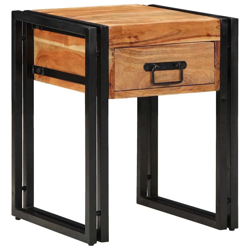 Tavolino-Tavolino da soggiorno-Tavolo Marrone 40 x 40 x 50 cm legno massello di acacia