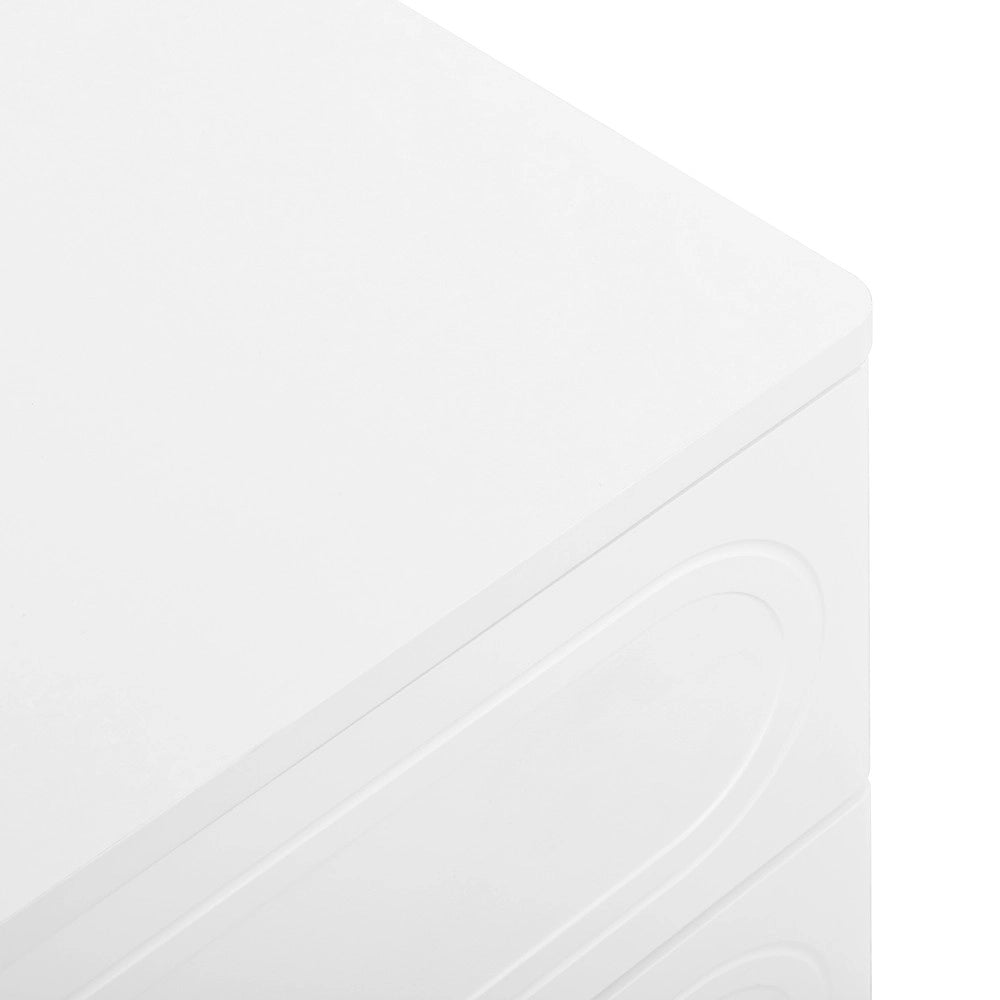 Credenza con 6 Cassetti ¨C MINIMAL ¨C Bianco, Metallo, Moderno, Soggiorno