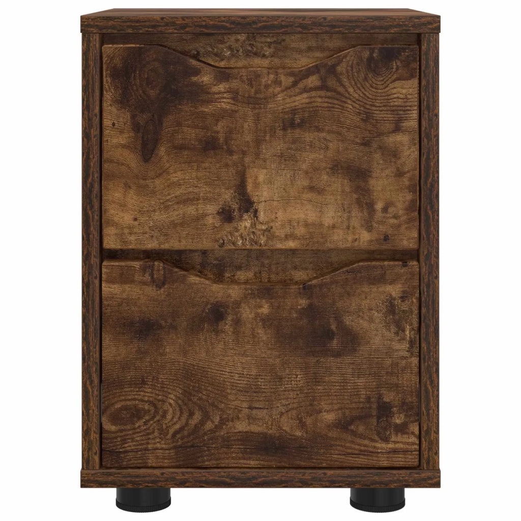 Comodino Rovere fumé 30,5 x 30 x 43 cm Legno multistrato 888807