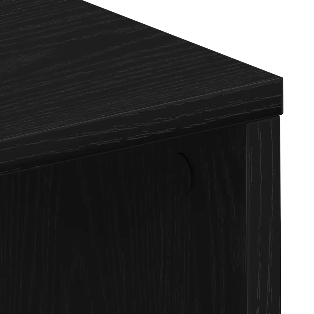 Scrivania Rovere Nero Legno ingegnerizzato 102,5 x 35 x 75 cm 862664