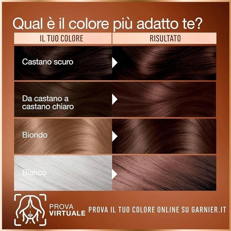 SET 3 GARNIER COLOR GOOD TINTA CAPELLI SENZA AMMONIACA 5.0 CASTANO MOKA