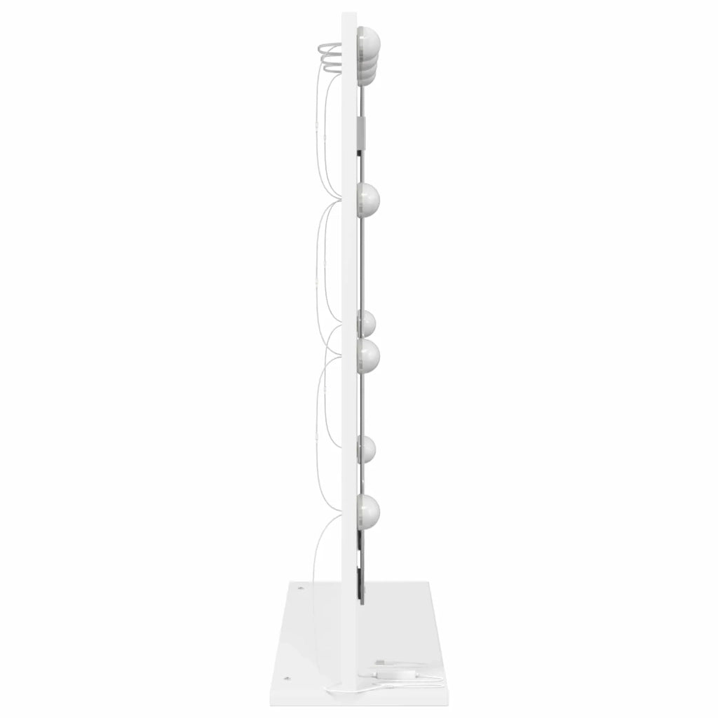 Specchio da Vanità Rettangolare Bianco 70 x 50 x 18 cm 868333