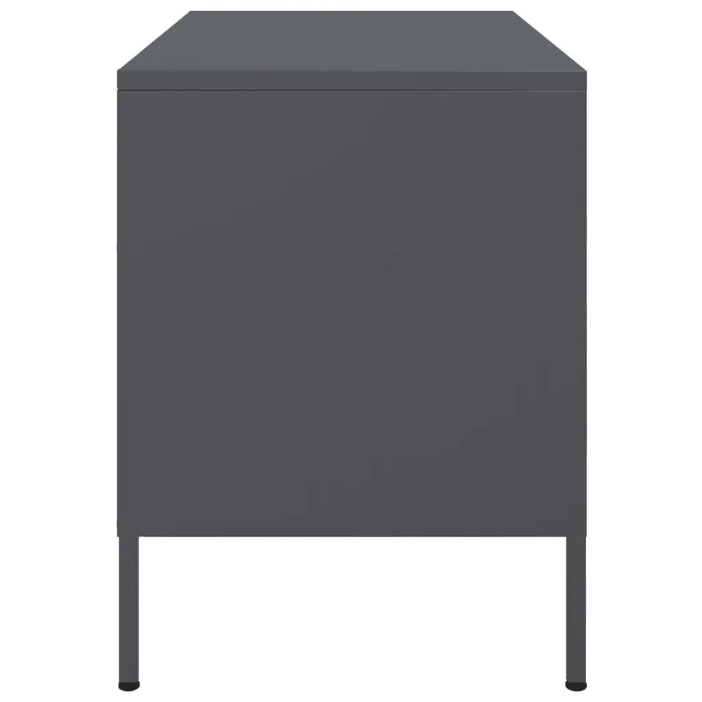 Mobili TV 2pz Antracite 68x39x50,5 cm in Acciaio 842999
