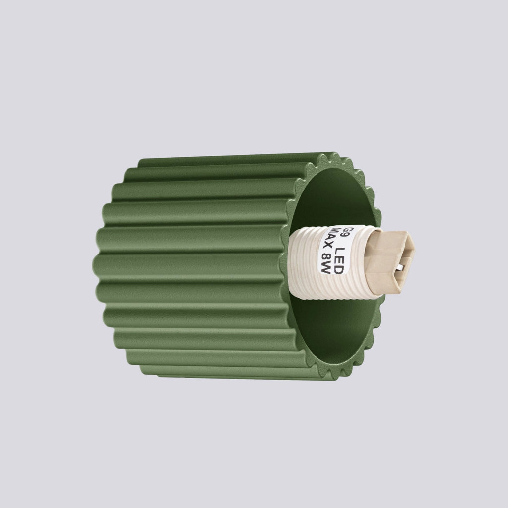 Applique SFERA Pure Lume verde oliva sfera vetro G9 IP44