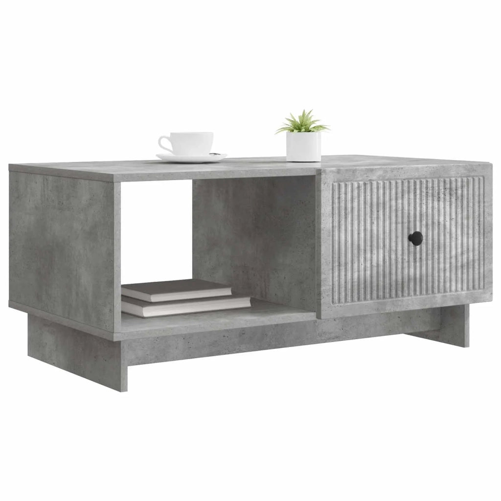 Tavolino da salotto Grigio Cemento 90 x 50 x 40 cm