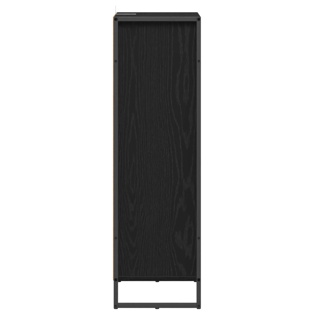 Mobile da Bagno Rovere Nero 40 x 30 x 100 cm Legno multistrato