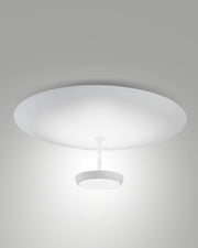 Plafoniera LED Yuko 40W 3200lm - Bianco, Struttura in Metallo e Metacrilato, Dimmerabile a step, Luce Calda 3000K, IP20 - Yuko