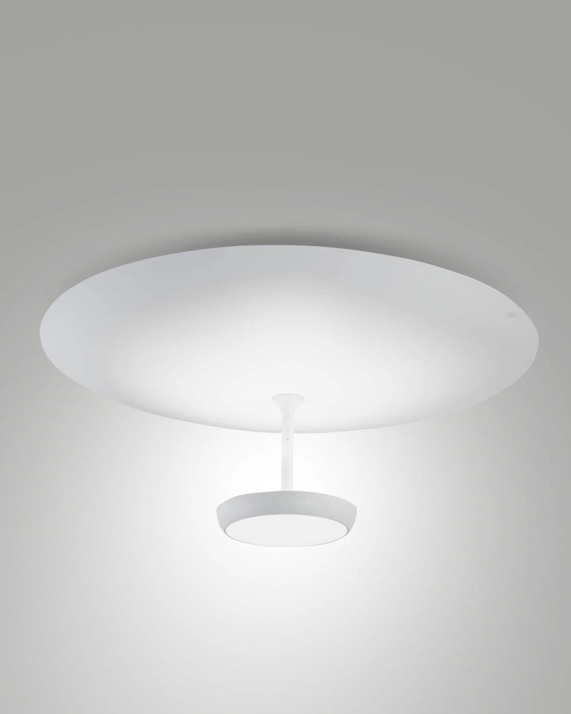 Plafoniera LED Yuko 40W 3200lm - Bianco, Struttura in Metallo e Metacrilato, Dimmerabile a step, Luce Calda 3000K, IP20 - Yuko