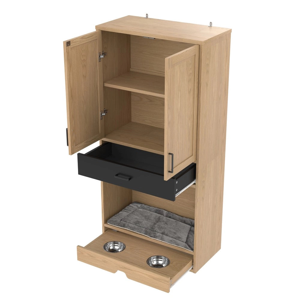 Mobile 2 in 1 per Animali con Cassettiera e Cuccia ¨C Xylo ¨C Legno, Bianco