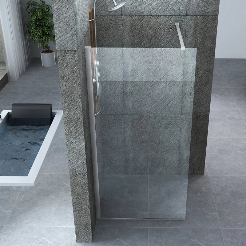 Parete doccia walk in cristallo 8mm trasparente h.200cm Tory 120 cm