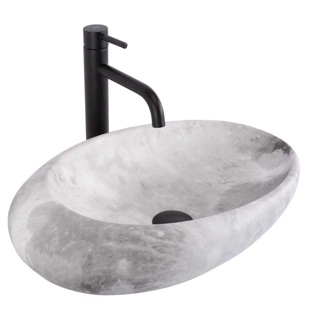 Lavabo Da Appoggio Rea Roxy C Stone L. Grey