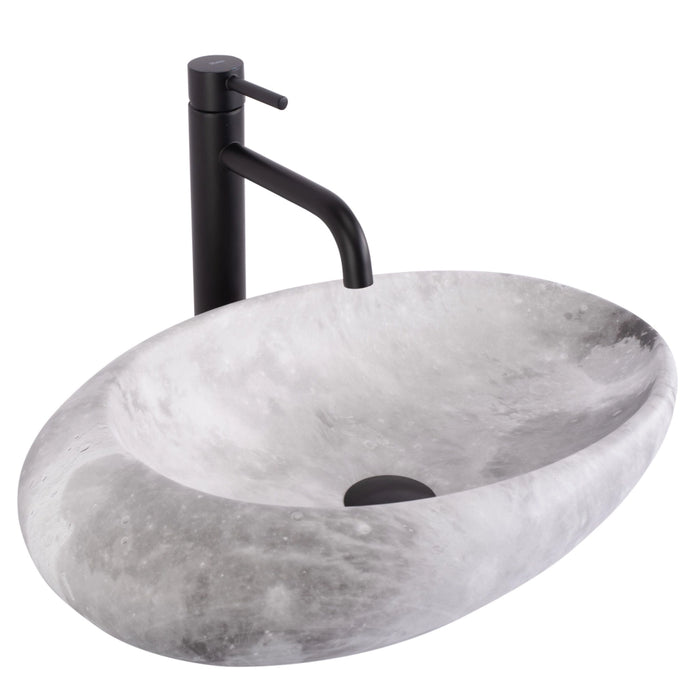 Lavabo Da Appoggio Rea Roxy C Stone L. Grey