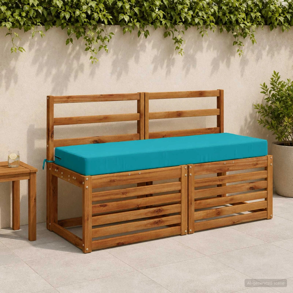 Cuscino per la seduta SOEST 100% Poliestere Turchese 946874