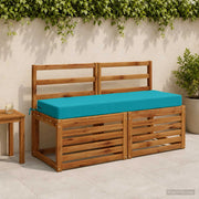 Cuscino per la seduta SOEST 100% Poliestere Turchese 946874