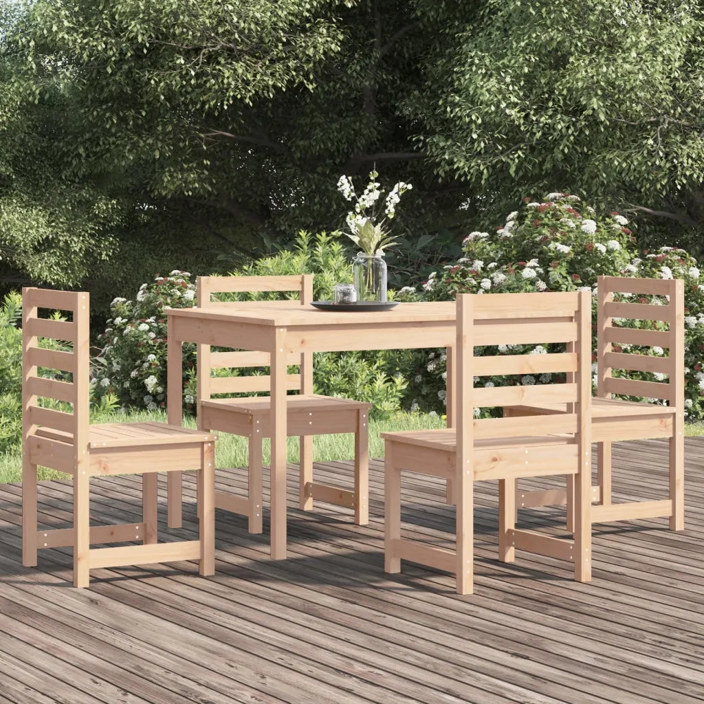 Set da Pranzo per Giardino 5 pz in Legno Massello di Pinocod mxl 100237