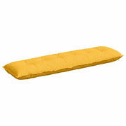 Cuscino per Schiena | Cuscino dorsale Giallo Chiaro 180 x 50 cm Tessuto in Cords