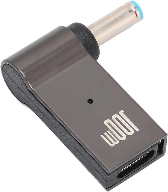 Adattatore USB C femminile a 45 mm x 30 mm - Convertitore PD 100W - Adattatore di ricarica laptop - USB C femminile a maschile DC 45 x 30 mm