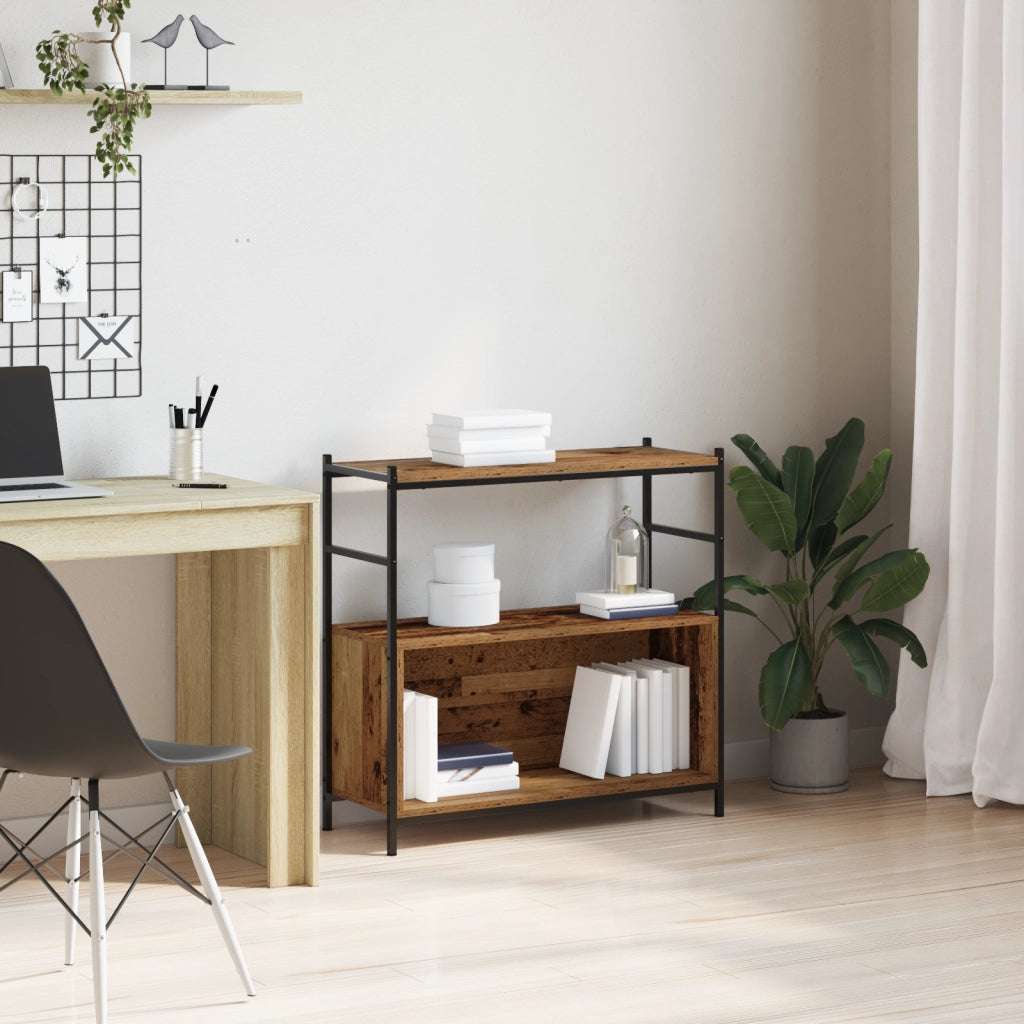 Mobile libreria  in rovere affumicato 80x30x78,5 cm in legno ingegnerizzato