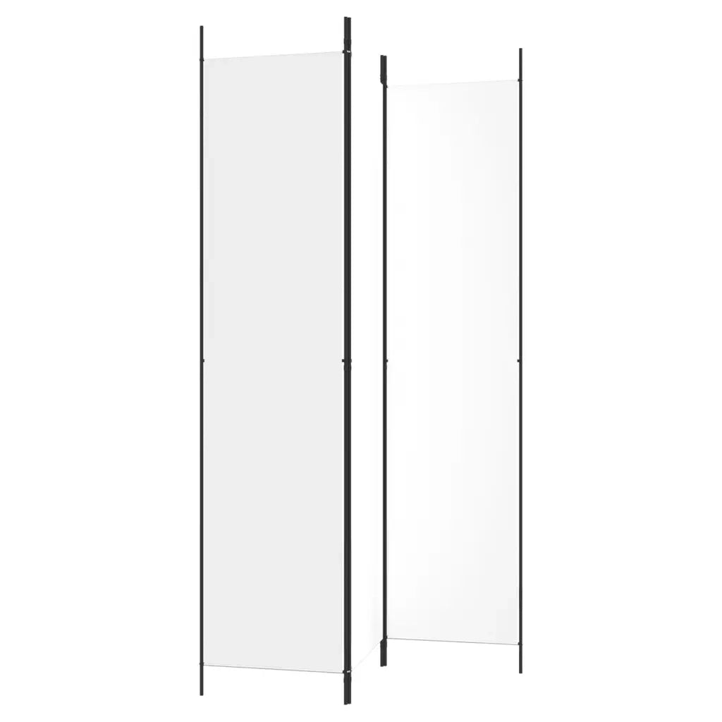 Divisorio a 3 Pannelli bianco 150x220 cm in Tessuto