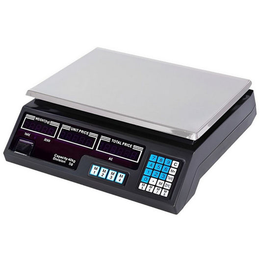 Bilancia Elettronica Digitale 40 Kg Professionale Acciaio con Display Elettronico