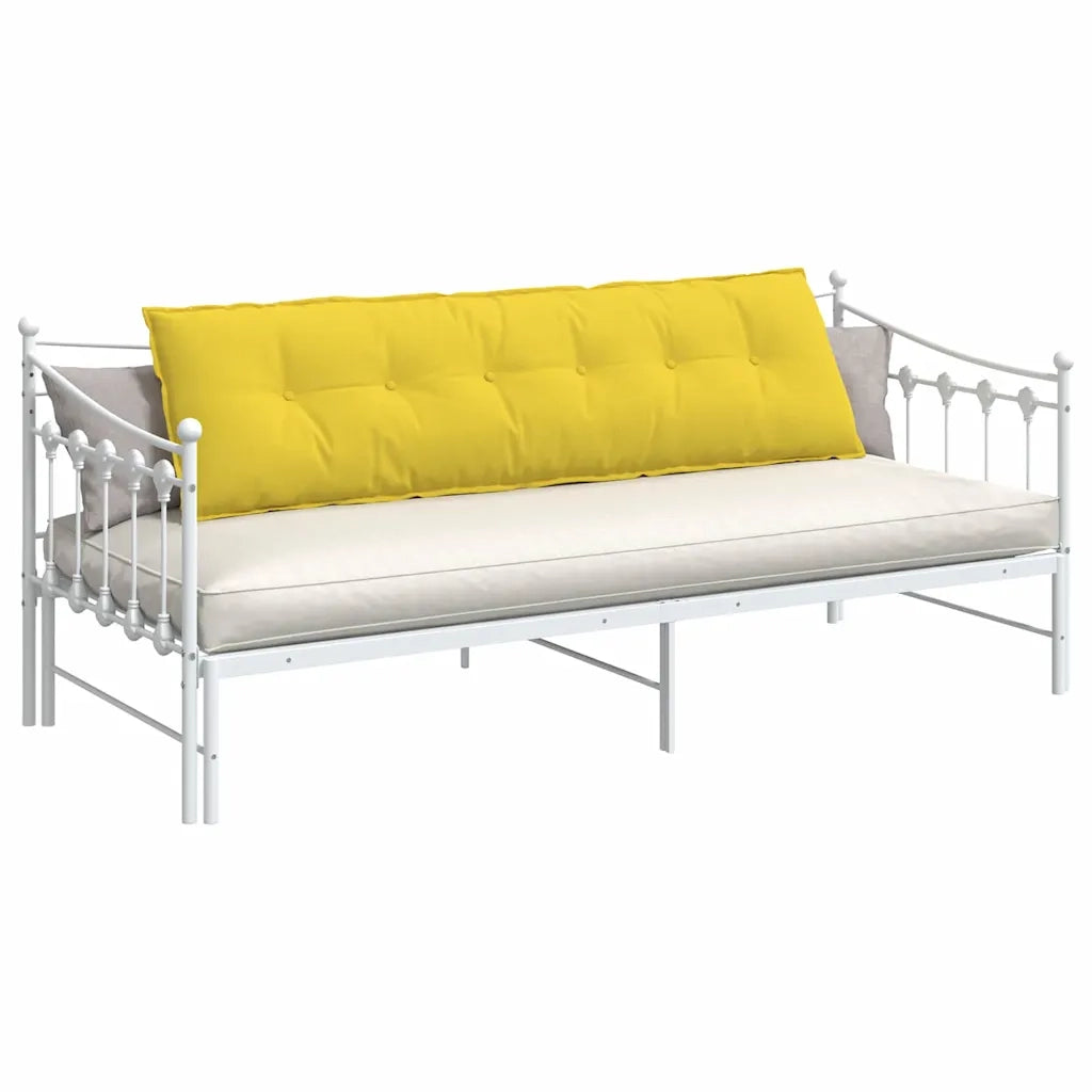 Cuscino per Schiena Giallo Chiaro 180 x 19 x 50 cm Tessuto