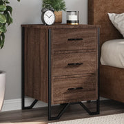 vidaXL Comodino Rovere Marrone 40x41x60 cm in Legno Multistrato