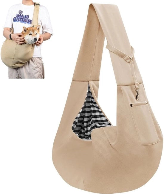 Porta cani - Tas per cani - Borsa per gatti - Porta zaino per cani - Porta cani per animali domestici - Porta cani per piccoli cani da viaggio - Porta animali - Porta cani - Per gatti, cani e animali domestici - Khaki