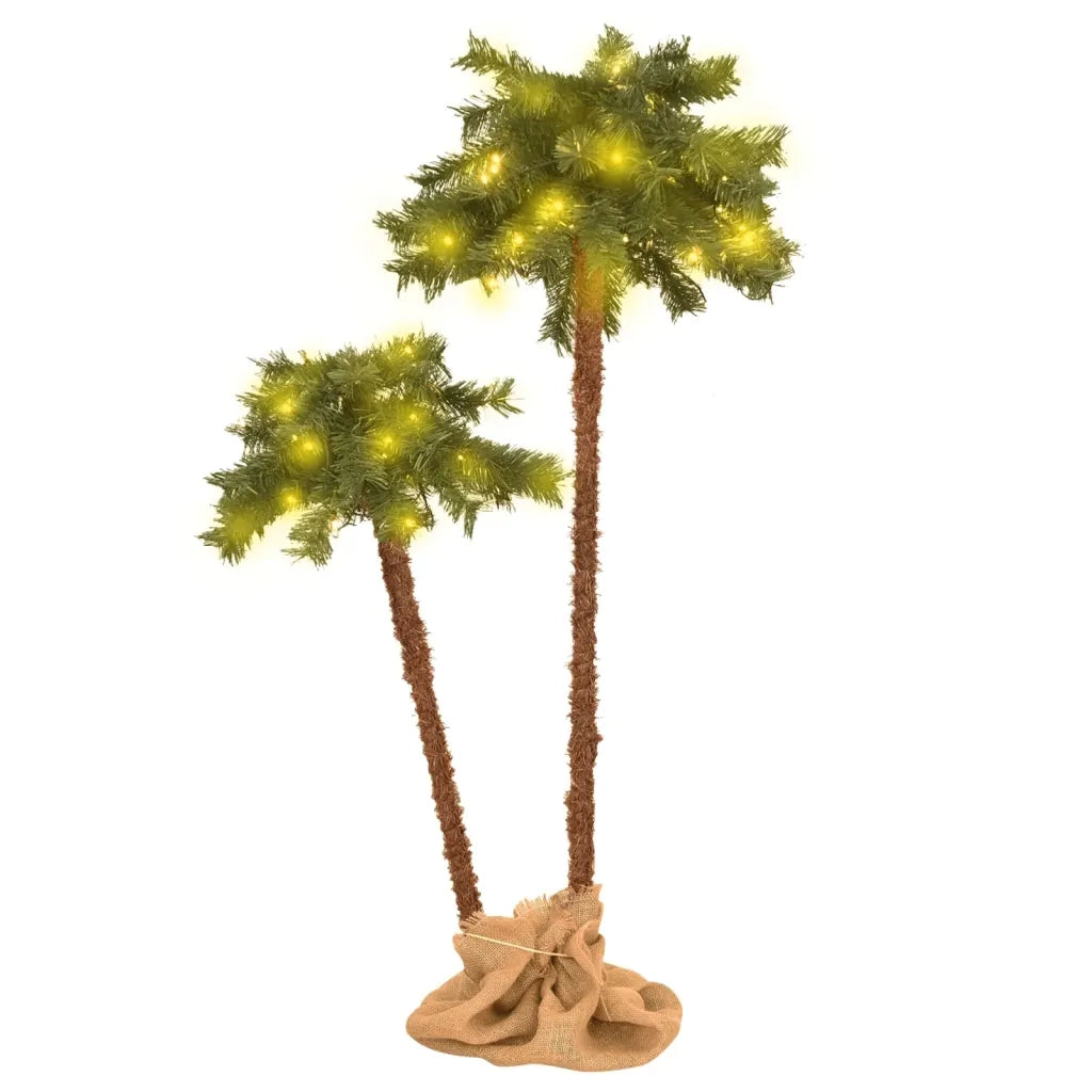 Doppia Palma Artificiale con LED 90 cm e 150 cm